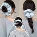 Koreaanse stijl satijnen high-end effen scrunchie hoge elasticiteit knot stropdas naadloze verzorging haaraccessoires_voghion.com