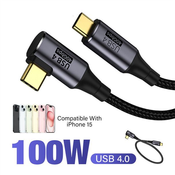 Câble de charge rapide USB-C vers USB-C PD 100 W pour iPhone 15 Pro Max_voghion.com