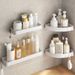 No Drill Wall Mounted Bathroom Shelf, Shower Corner Organizer With Rust-Proof Aluminum Alloy, Space Saving Storage For Toiletries_voghion.com