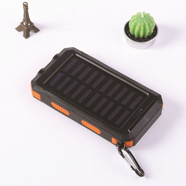 30000 MAh Charger Mobile Phones, Portable Solar Power Bank, Dual 5 V USB Ports, 2 LED Light Flashlight For Outdoor_voghion.com
