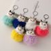 Niedliche umweltfreundliche Plüsch realistische Katze Tier Figur Schlüsselanhänger Rucksack Anhänger Geschenk_voghion.com