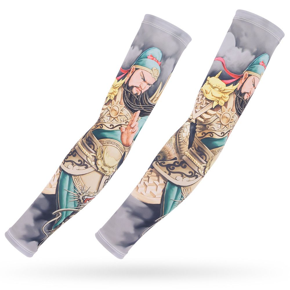 Ice Silk Sun Protection Outdoor Cycling Tattoo Guards For Men And Women Driving Sleeves Fishing Arm Covers_voghion.com