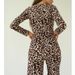 Neu Leopard Print Zwei-stück Lange-ärmeln Hose Hohe taille Sexy Loungewear_voghion.com