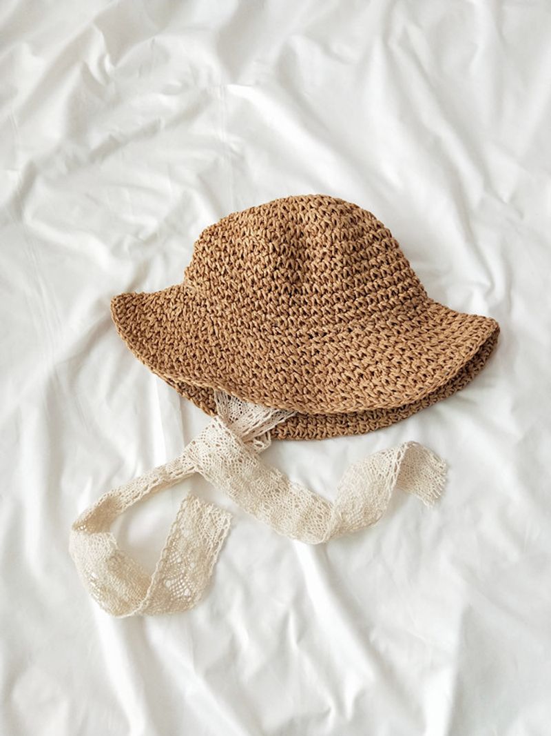 Straw Female Summer Baby Sunshade Spring/Summer Thin Sunscreen Sun Children's Fisherman Hat Men's Trend_voghion.com