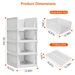 4 Packs Plastic Storage Box Closet Organizer Foldable Storage Bin Stackable Drawer With Slide Rail Push-Pull Storage Basket For Living Room Bedroom_voghion.com