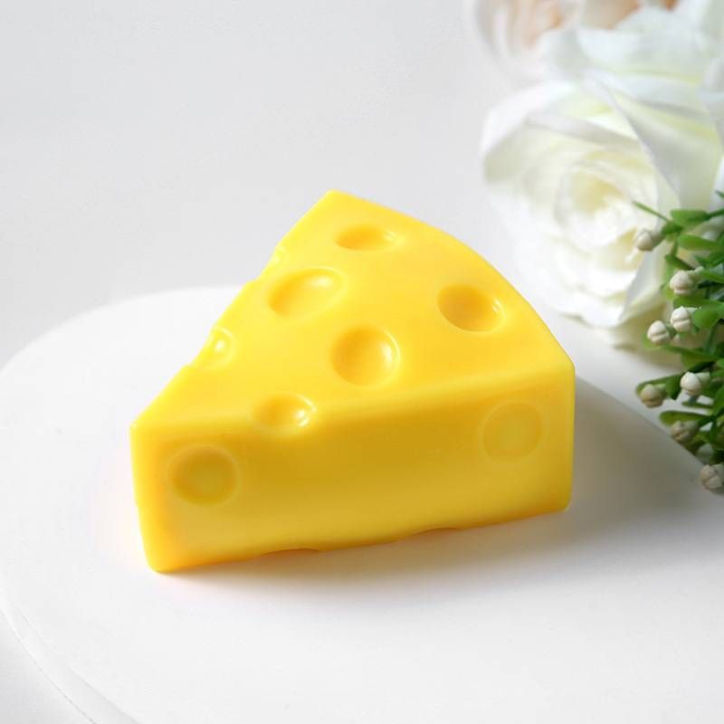 Foam Squishies Cheese Squeeze Music Decompression Toy Simulation Food Slow Rebound Venting Ball_voghion.com