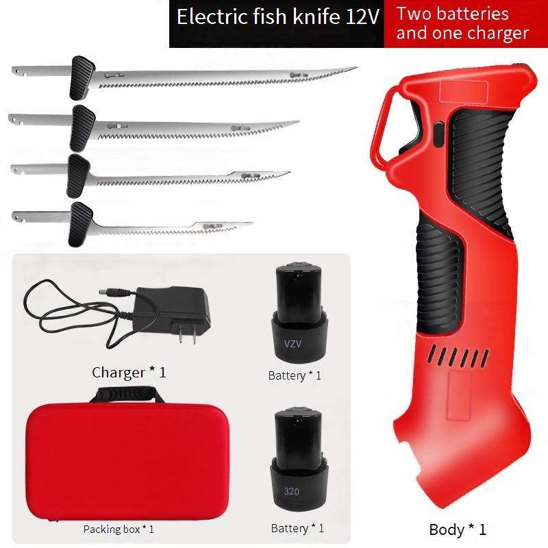 ​Premium Electric Kitchen Knife - Rechargeable Lithium Battery Powered, High-Carbon Steel Blade For Bread, Meat & Bones, Ergonomic Handle For Home_voghion.com
