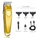 Profesyonel Saç Kesme Makinesi - LCD Ekranlı, Çıkarılabilir Bıçaklı ve Ultra Sessiz Motorlu Kablosuz Elektrikli Tıraş Makinesi (Altın/Gümüş/LED-Gümüş/Ejderha Başı)_voghion.com