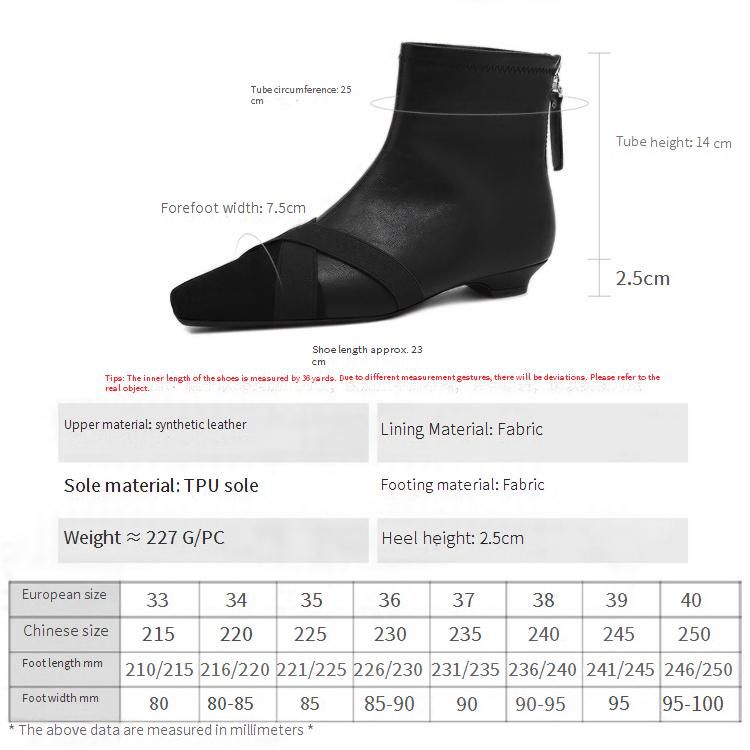 Cameido Women's Slim Heel Short Boots Pointed Toe Elastic Cross Strap Zipper Back Fashion Boots_voghion.com