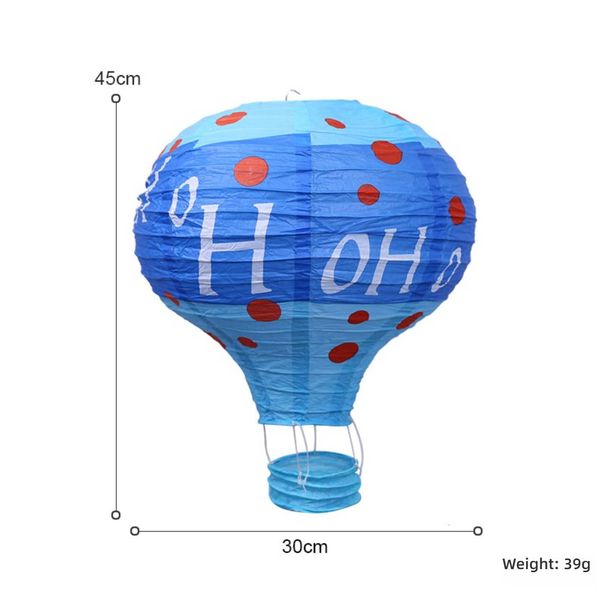 Ensemble de décorations festives en papier – Bannières suspendues, montgolfières, lanternes et plus encore pour les fêtes de Noël et autres (Modèles assortis)_voghion.com