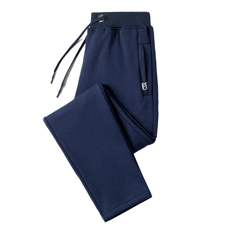 ​​Herren-Jogginghose aus Baumwolle, Winter-Jogginghose mit Fleecefutter, lockere Passform, Übergröße, Freizeithose, gerades Bein, weich, warm, bequem​​_voghion.com