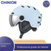 New Outdoor Sports Ski Helmet With Goggles For Men Women, Skiing Snowboarding Helmet, Single Board, Warm And Safe_voghion.com