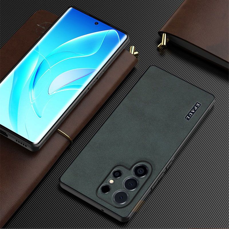 Luxe Schapenvacht Pu Leather Case Voor Samsung Galaxy S23 Ultra S22 S23 Plus S22 Note 20 Ultra Shockproof Telefoon cover Coque Bumper_voghion.com