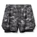 Men's Dual-Layer Camo Basketball Shorts - Quick-Dry Running & Gym Shorts With Mesh Liner (Breathable Lightweight Moisture-Wicking)_voghion.com
