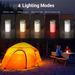 Outdoor solar camping light long endurance portable lighting atmosphere light LED warning light waterproof emergency charging bank_voghion.com