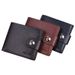 Constant Victory Fashion Men's Magnetic Clasp Korean Version Coin Purse Soft Surface Lychee Pattern Wallet_voghion.com