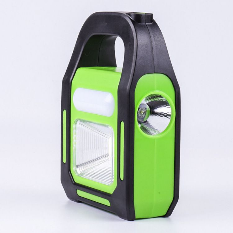 LED Outdoor Portable Work Solar COB Camping Light With Built-in USB Charging Searchlight_voghion.com