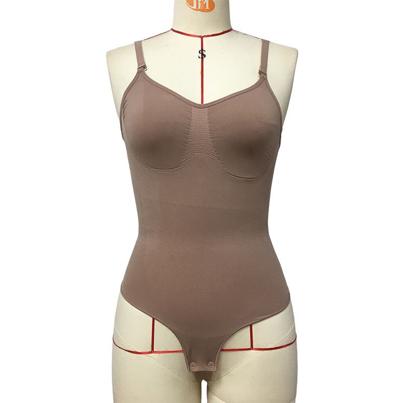 Figurformende Kleidung, körperformender, bauchformender, taillenförmiger Riemen, nahtloser einteiliger Overall_voghion.com