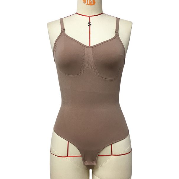 Figurformende Kleidung, körperformender, bauchformender, taillenförmiger Riemen, nahtloser einteiliger Overall_voghion.com