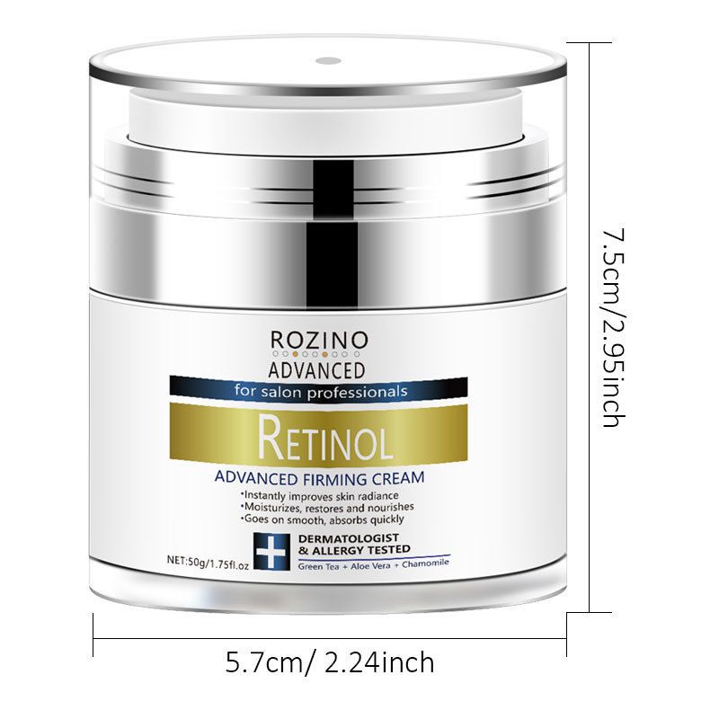 reduces fine lines, tightens, and moisturizes the skin, improving dryness. Retinol Firming Cream_voghion.com