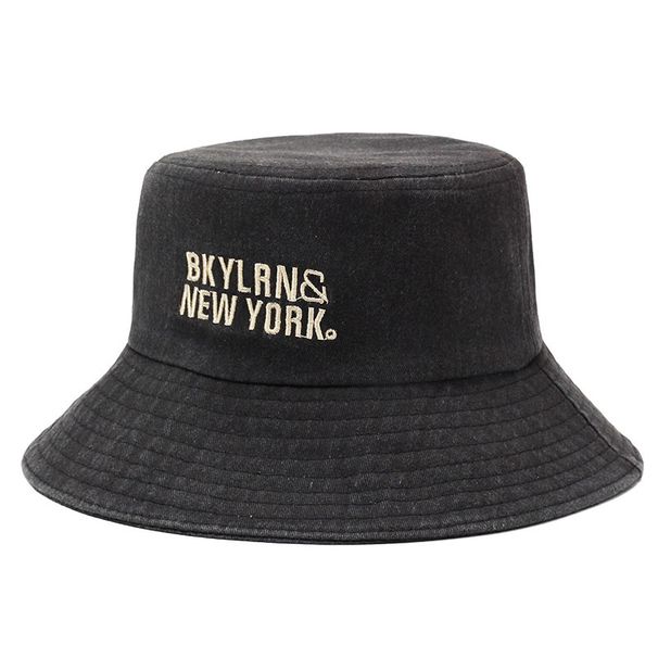 New Style Fisherman With Embroidered Versatile Letters, Trendy Summer Outdoor Sunshade And Sun Protection Hat For Women_voghion.com