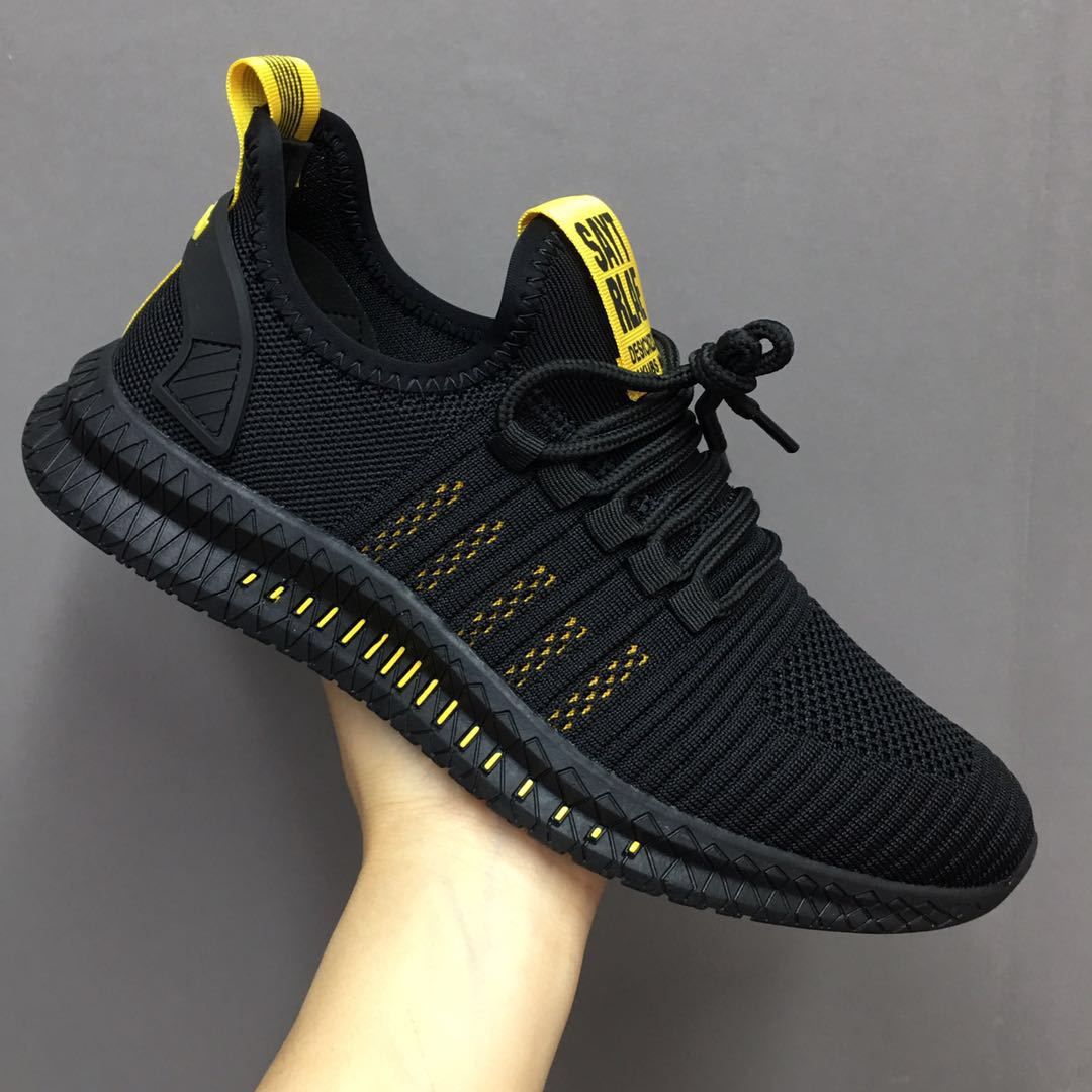 Single net optional men's fashion shoes simple trend men's sports leisure running lazy shoes_voghion.com
