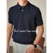 Herrenbekleidung Hemd Revers Kurzarm Strickpullover Twist Business Slim Ice Silk Tide T-Shirt_voghion.com