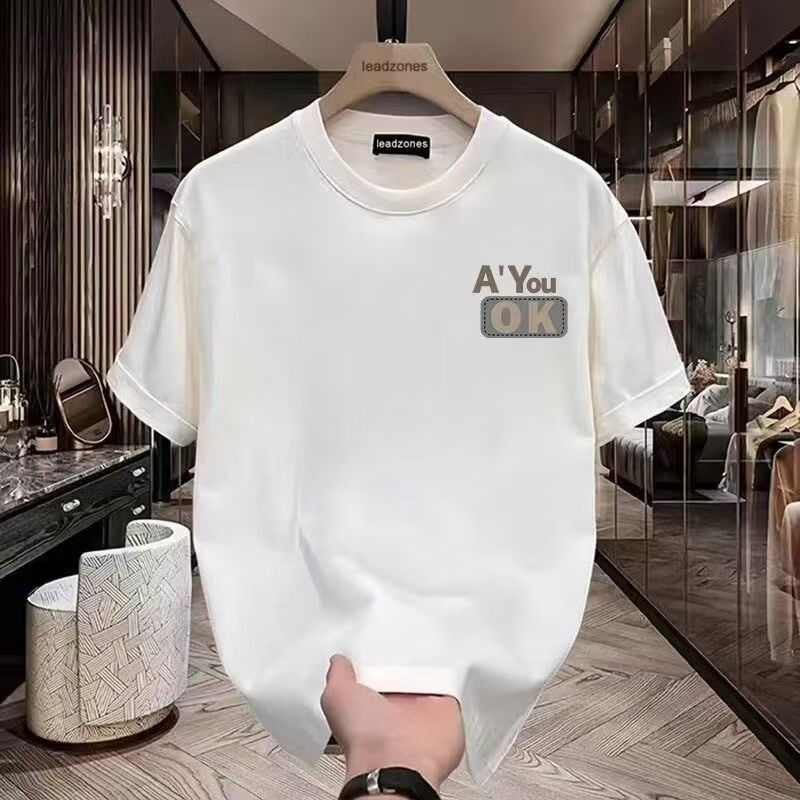 Vêtements pour femmes en pur coton, quantité et prix, tendance estivale, t-shirt à manches courtes pour garçons, col rond, épaules droites, demi-manches_voghion.com
