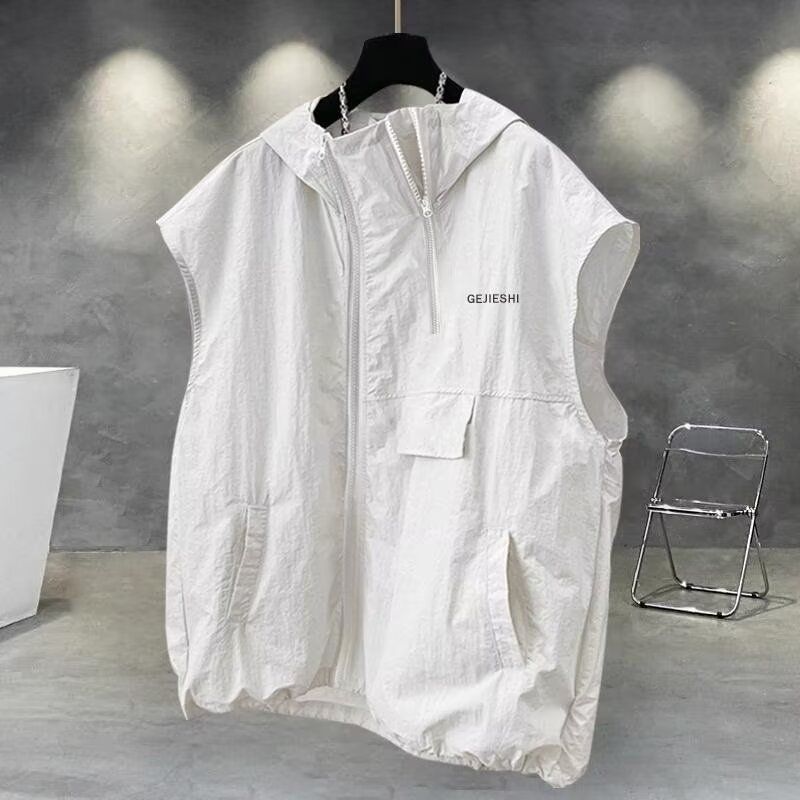 Vestă funcțională cu fermoar pentru exterior, îmbrăcăminte de lucru lejeră și personalizată, model cal_voghion.com