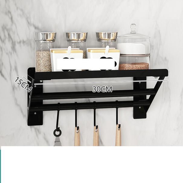 Küchenregal, stanzfrei, Edelstahl, Gewürzregal, Öl, Salz, Soße, Essig, Gewürzzubehör, Haushaltslagerregal_voghion.com