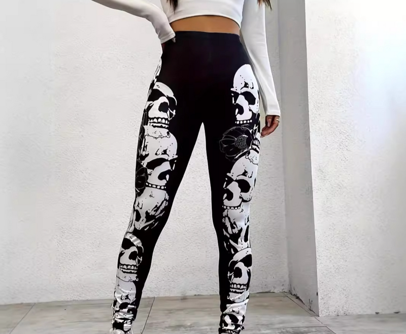 Women's High-Waisted 3D Print Yoga Pants - Butt Lifting, Tummy Control, Stretchy Workout Leggings For Gym, Running & Casual Wear_voghion.com