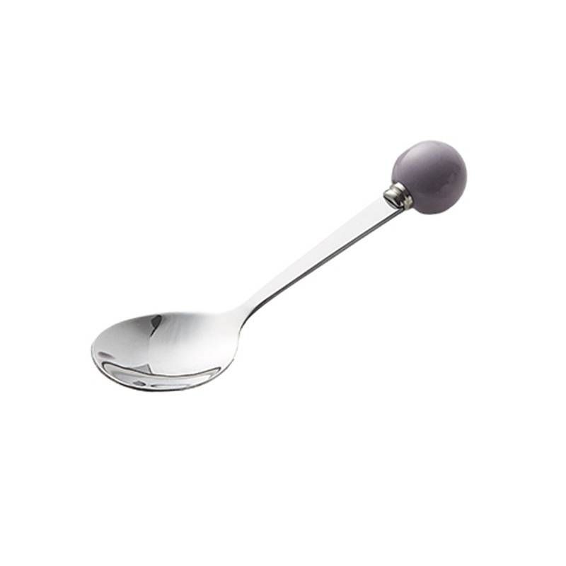 Jingde Zhen Creamy Style Ceramic Purple Pearl Fruit Fork Set - High-Value Fruit Picks, Perfect Home Decor, Coffee Table Storage Tube_voghion.com