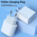 20W PD Fast Charger With Type-C Cable, Universal Wall Charger For IPhone 15/14/13, Huawei, Samsung & More, UL Certified (White)_voghion.com