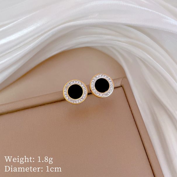 Körper 【Vollständiger Titanstahl】 Runder Achat. Temperament und Persönlichkeit sind äußerst einfach. Echte Goldhalskette im 【 】 Einfach._voghion.com