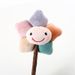 Pet Cat Wooden Polygonum Plush Teething Lollipop Teeth Cleaning Stick Strawberry Flower Peach Interactive Toy_voghion.com