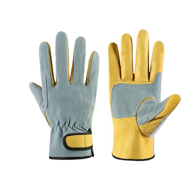 Genuine Leather Labor Protection Gloves Wear-resistant Non-slip Welding Anti-scalding Hand Durian Garden Peeling_voghion.com