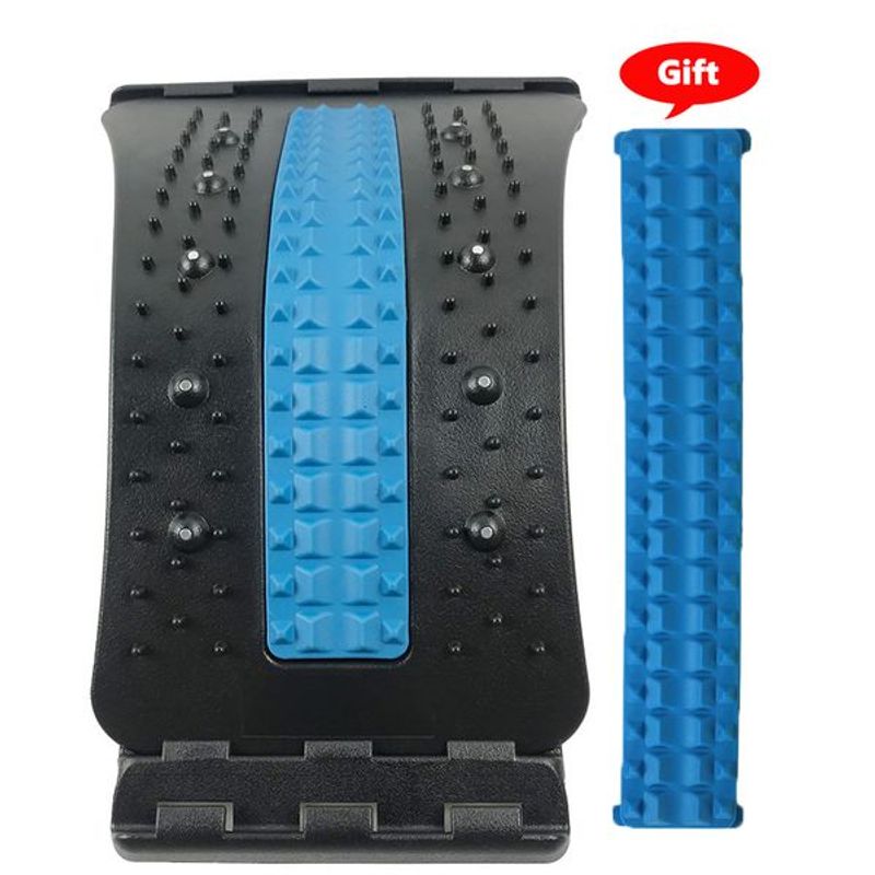 Back Massager 4 Level Back Massager Magnetic Therapy Back Stretcher Neck Stretch Massage Tools Lumbar Support Pain_voghion.com
