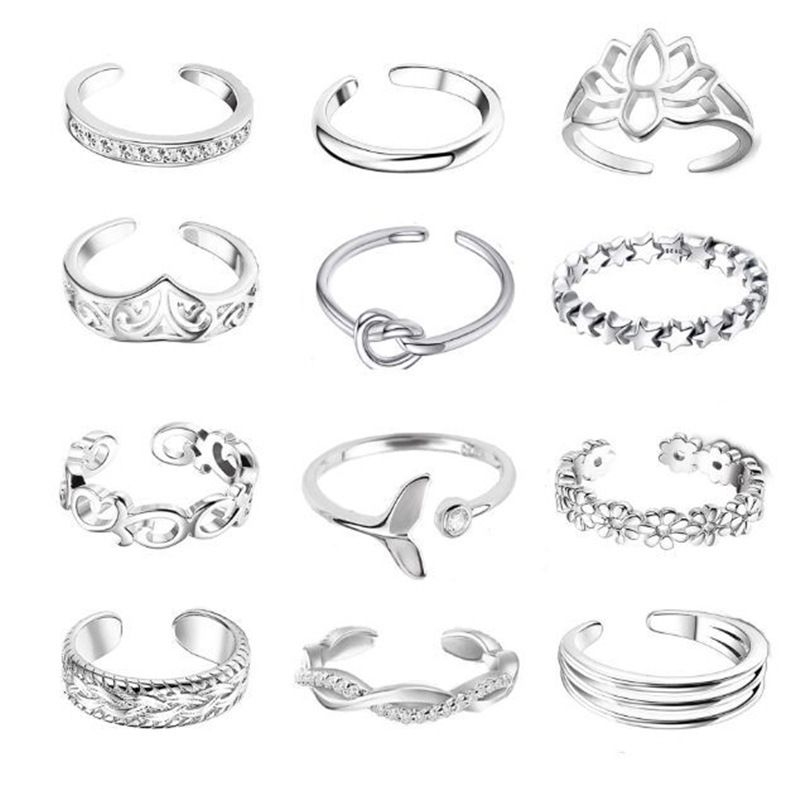  hot selling foot ring fashion micro diamond Lotus knotted Women's Open foot ring joint foot ring_voghion.com