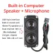 Eingebauter Desktop-Gehäuse 9-poliger USB-Computerlautsprecher mit internem Mikrofon_voghion.com