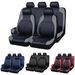 Upgrade uw auto-interieur met 9 stuks / set gewatteerde lederen draadpersstoelhoezen - Airbag-compatibel en ademend!_voghion.com