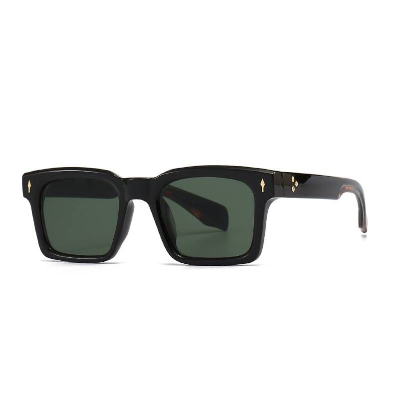 Unisex Accessories square frame butterfly sunglasses men's trendy sunglasses_voghion.com