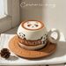 Tazza con fondo estraibile, tazza con fiore, regalo creativo per coppia, casa, con cucchiaio, latte, carino panda in ceramica, set di tazze da caffè e piattino_voghion.com