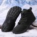 Outdoor Sports Cotton Shoes For Men And Women With Fleece Warmth Boots 2025 Couple Shoes_voghion.com