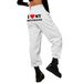 Men's Clothing Trendy Printed Casual Sweatpants For Men & Women - Soft Polyester Joggers With Stylish Front/Back Prints - Streetwear Essentials_voghion.com