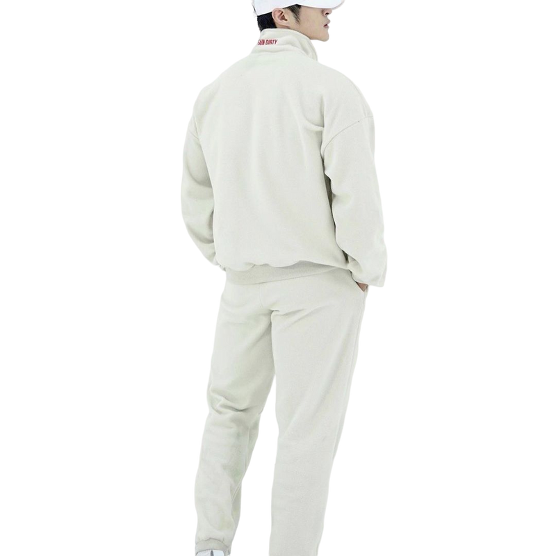 Sports large size unisex men stand collar long sleeve shirt trousers loose leisure fiess two foreign trade suit_voghion.com
