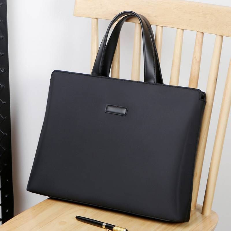 Herren Oxford Tuch neue Handtasche große Kapazität Business Aktentasche einfache horizontale Trend Herrentasche_voghion.com