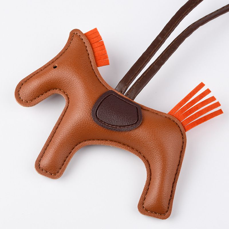 Portable And Practical Business Gift Bag Korean Board, Keyring Filled With Cotton, Minimalist Pony Pendant Keychain Bag Charms_voghion.com