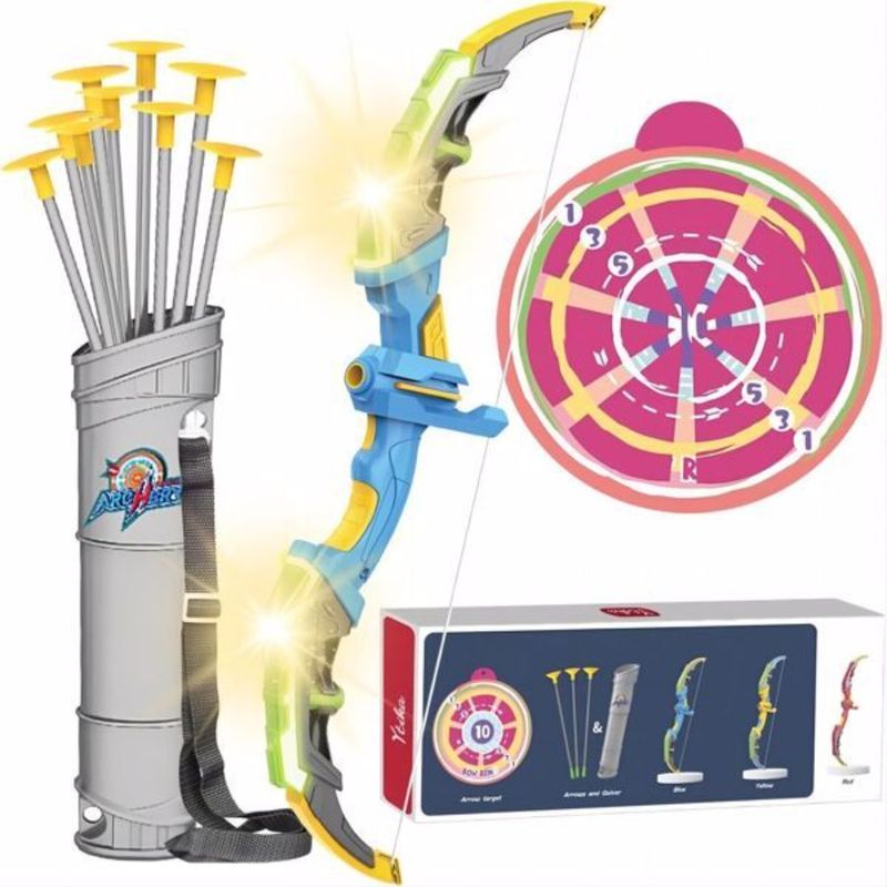 Set And Indoor LEDlit Arrows Arrow And Archery Suitabl Holders Targets Bow Suction 10 Toy Arrow Outdoor Children's Toys Cup Toy_voghion.com