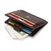 Slim PU Leather Zip Card Holder For Men & Women - RFID Blocking Wallet With Coin Pocket, Multi-Slot ID Organizer (Black, Brown)_voghion.com