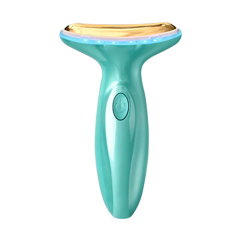 LED Thermal Neck Vibration Massage Head Skin Rejuvenating Lifting Scraping Massager Tighten Reduce Double r 70% discount_voghion.com